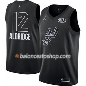 Camiseta Hombre NBA San Antonio Spurs LaMarcus Aldridge 12 2018 All-Star Jordan Brand Negro Swingman